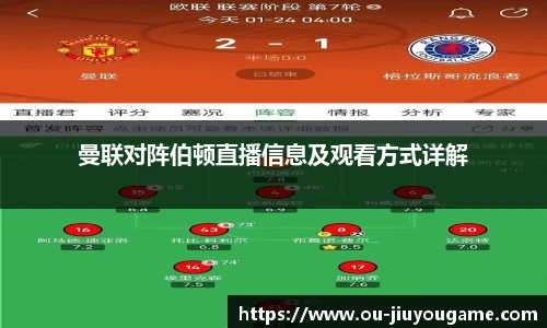 曼联对阵伯顿直播信息及观看方式详解